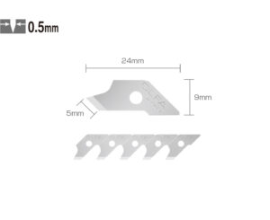 Cấu tạo lưỡi dao compa Olfa COB-1